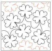 INVENTORY REDUCTION - So Lucky PAPER longarm quilting pantograph design by Willow Leaf Designs