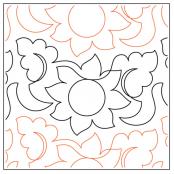 Soleil-paper-longarm-quilting-pantograph-design-Willow-Leaf-Designs