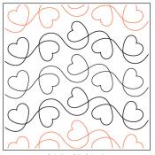 Tender-Kisses-Petite-paper-longarm-quilting-pantograph-design-Willow-Leaf-Designs
