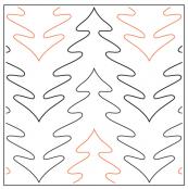 Treetop-paper-longarm-quilting-pantograph-design-Willow-Leaf-Designs