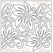 Willow-Leaf-Batik-paper-longarm-quilting-pantograph-design-Willow-Leaf-Designs