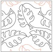 Willow-Leaf-Big-Leaf-paper-longarm-quilting-pantograph-design-Willow-Leaf-Designs