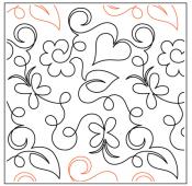 Willow Leaf's Butterfly Garden PAPER longarm quilting pantograph design by Willow Leaf Designs