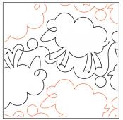 Willow-Leaf-Counting-Sheep-paper-longarm-quilting-pantograph-design-Willow-Leaf-Designs