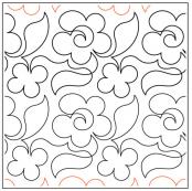 Willow-Leaf-Dainty-paper-longarm-quilting-pantograph-design-Willow-Leaf-Designs