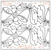 Willow-Leaf-Holly-Bells-paper-longarm-quilting-pantograph-design-Willow-Leaf-Designs