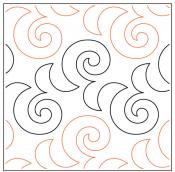 INVENTORY REDUCTION - Willow Leaf's Quirky PAPER longarm quilting pantograph design by Willow Leaf Designs