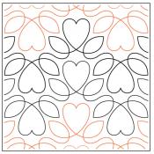 Willow-Leaf-Sweetheart-paper-longarm-quilting-pantograph-design-Willow-Leaf-Designs