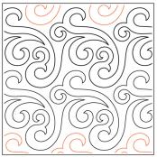 Willow-Leaf-Wave-paper-longarm-quilting-pantograph-design-Willow-Leaf-Designs