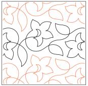 Willow Leaf's Wildflower PAPER longarm quilting pantograph design by Willow Leaf Designs